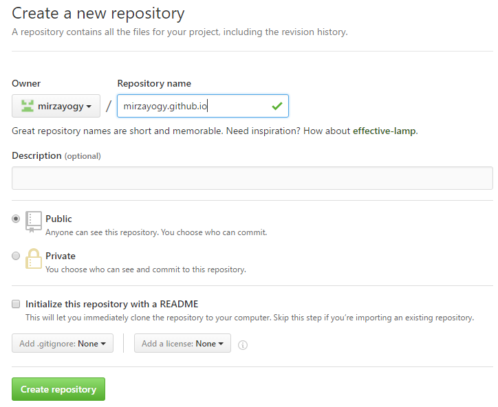 Create Repo