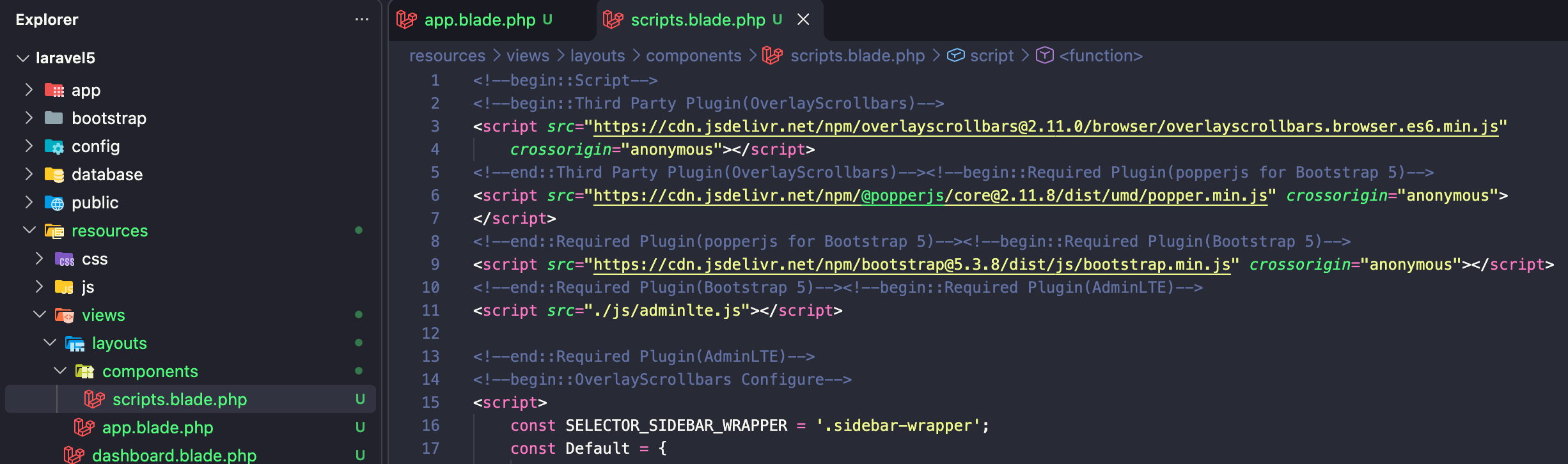 File script.blade.php